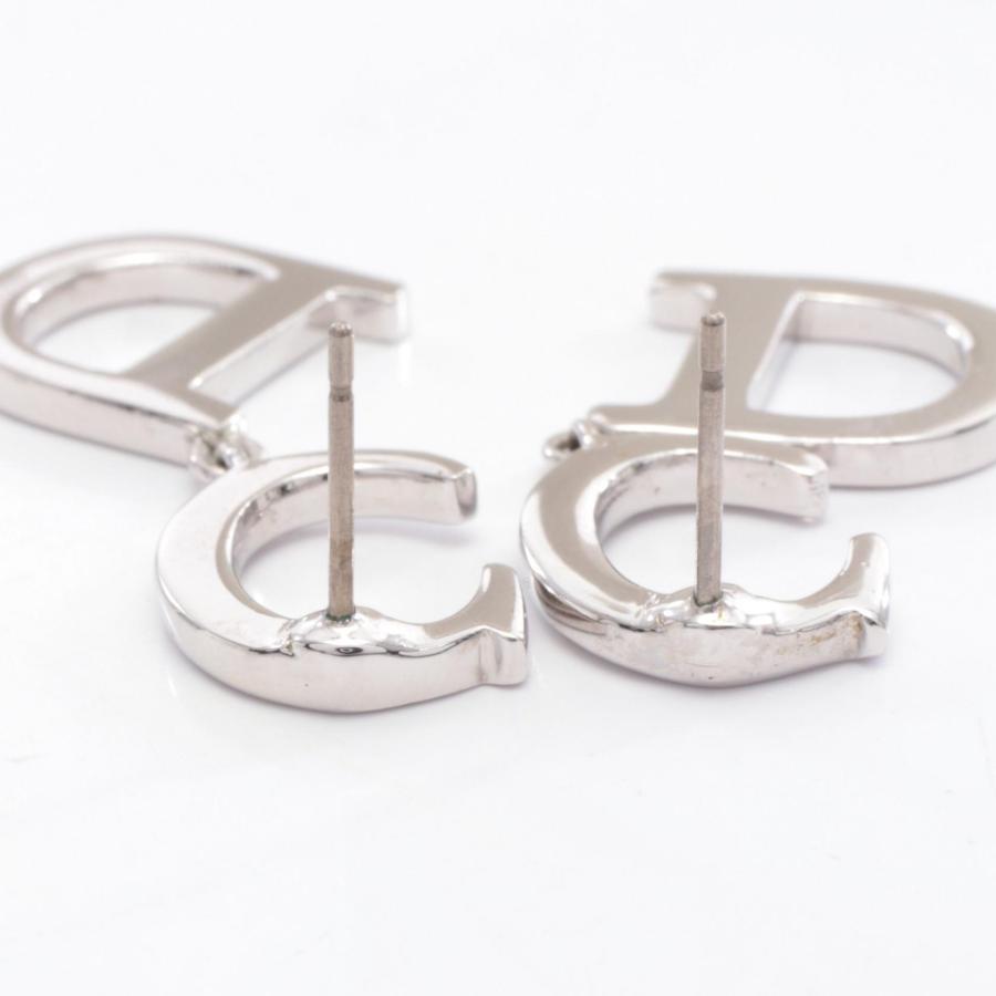 ディオール CDロゴ ブランドオフ Dior ステンレススチール ピアス 中古