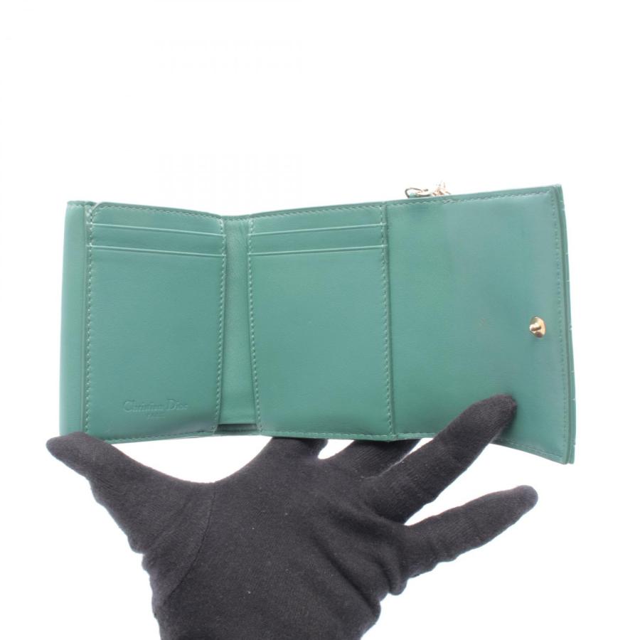 ディオール LADY DIOR ロータスウォレット ブランドオフ Dior パテント