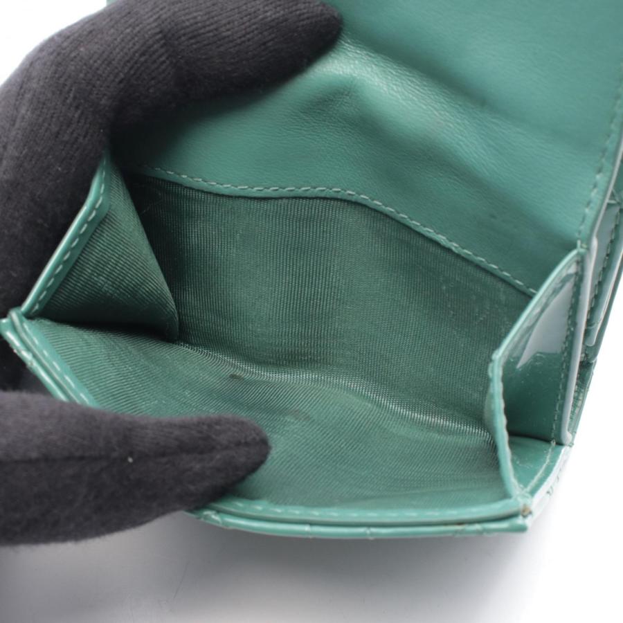 ディオール LADY DIOR ロータスウォレット ブランドオフ Dior パテント