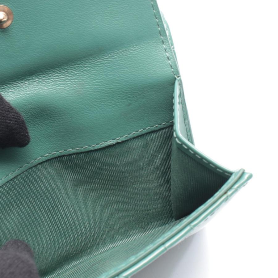 ディオール LADY DIOR ロータスウォレット ブランドオフ Dior パテント