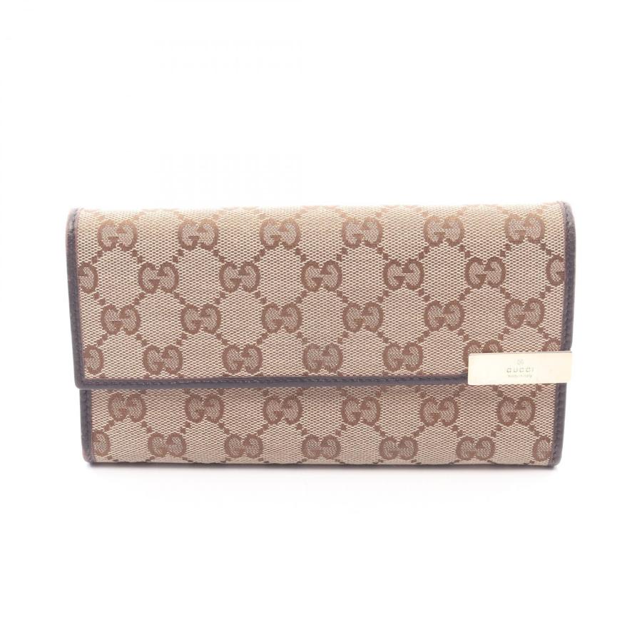 GUCCI（グッチ） GGキャンバス ブランドオフ キャンバス 二つ折り長