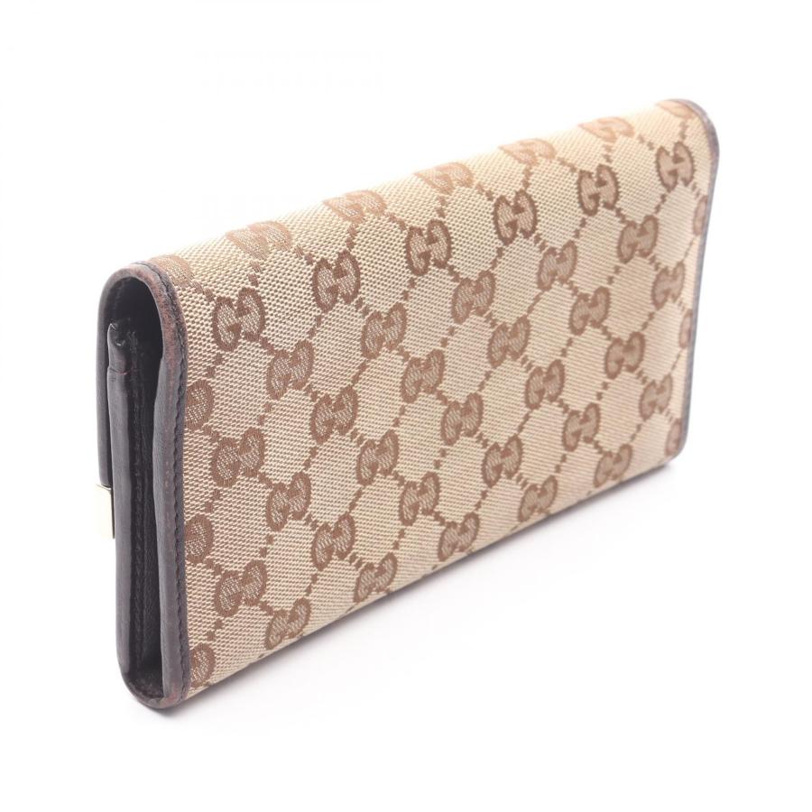 GUCCI（グッチ） GGキャンバス ブランドオフ キャンバス 二つ折り長