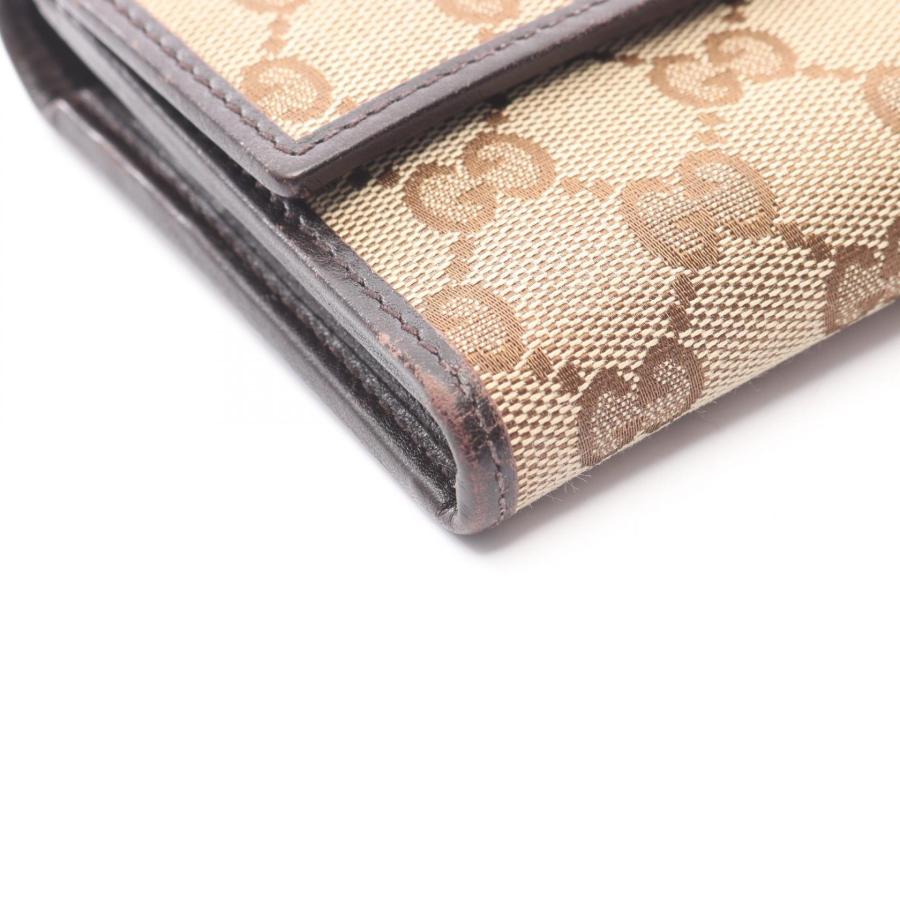 GUCCI（グッチ） GGキャンバス ブランドオフ キャンバス 二つ折り長