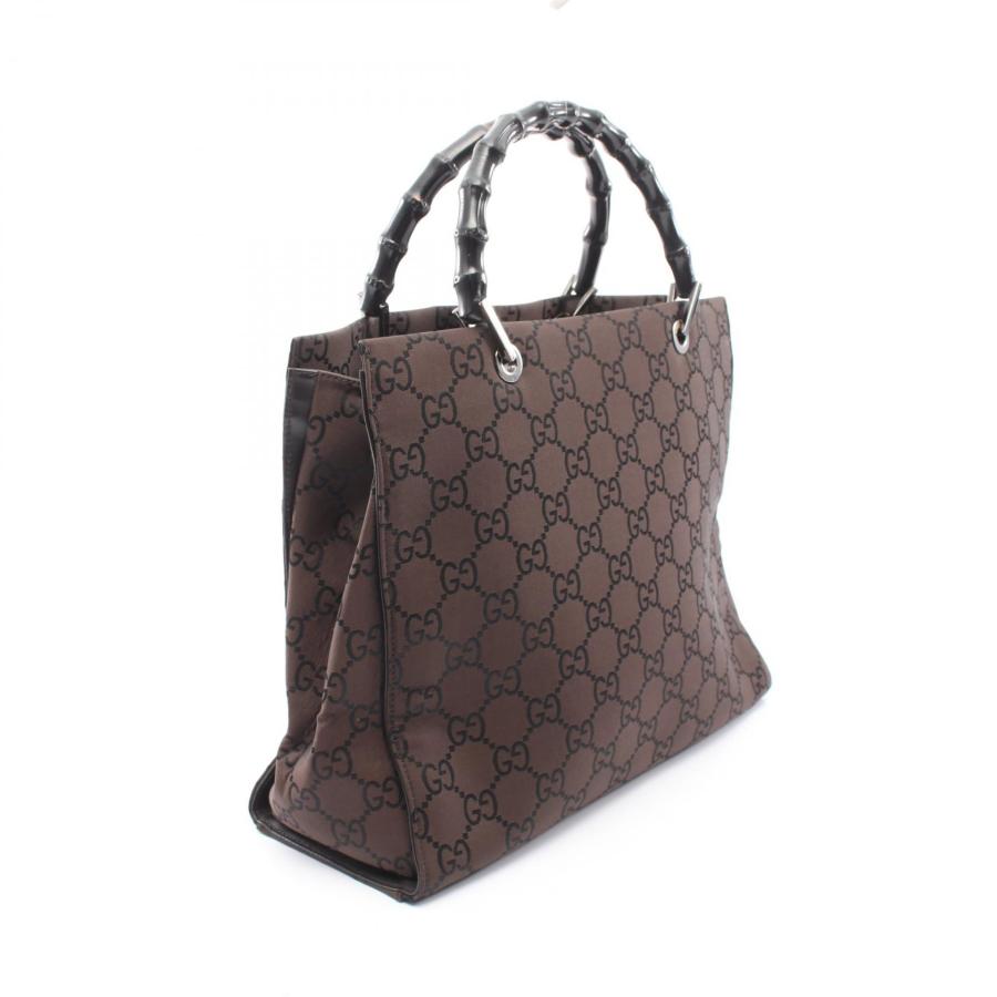 グッチ（GUCCI）バンブー　GG柄　トート　キャンバス GUCCI（グッチ） バンブー GG柄 ブランドオフ キャンバス トートバッグ