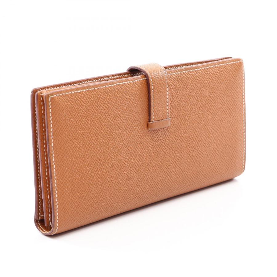【超極美品】エルメス 二つ折り長財布 ベアンスフレ ヴォーエプソン ゴールド金具 HERMES（エルメス） ベアンスフレ ゴールド ブランドオフ その他 二
