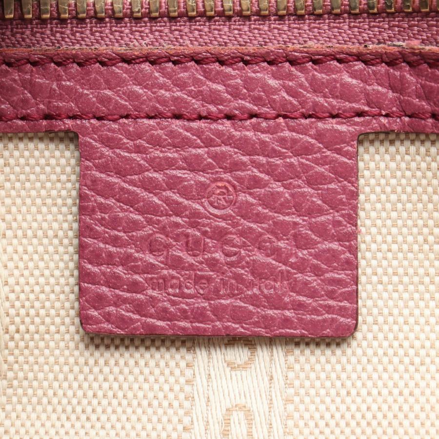 GUCCI（グッチ） インターロッキングG ブランドオフ レザー トート