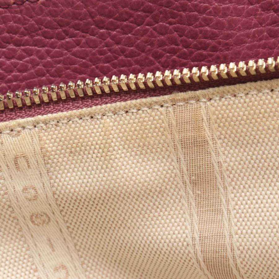 GUCCI（グッチ） インターロッキングG ブランドオフ レザー トート