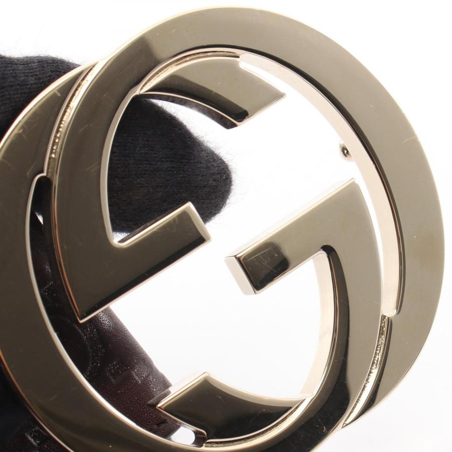 【正規品・美品】グッチ ベルト GG インターロッキング ゴールド レディース GUCCI（グッチ） インターロッキングG グッチシマ ゴールド金具