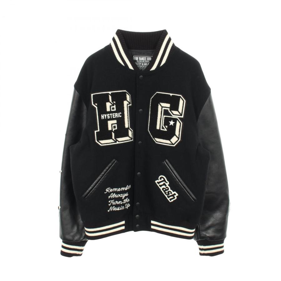 HYSTERIC GLAMOUR ヒステリックグラマー スタジャン TURN THE MUSIC UP 切替 HYSTERIC GLAMOUR（ヒステリックグラマー） TURN THE MUSIC UP 切替