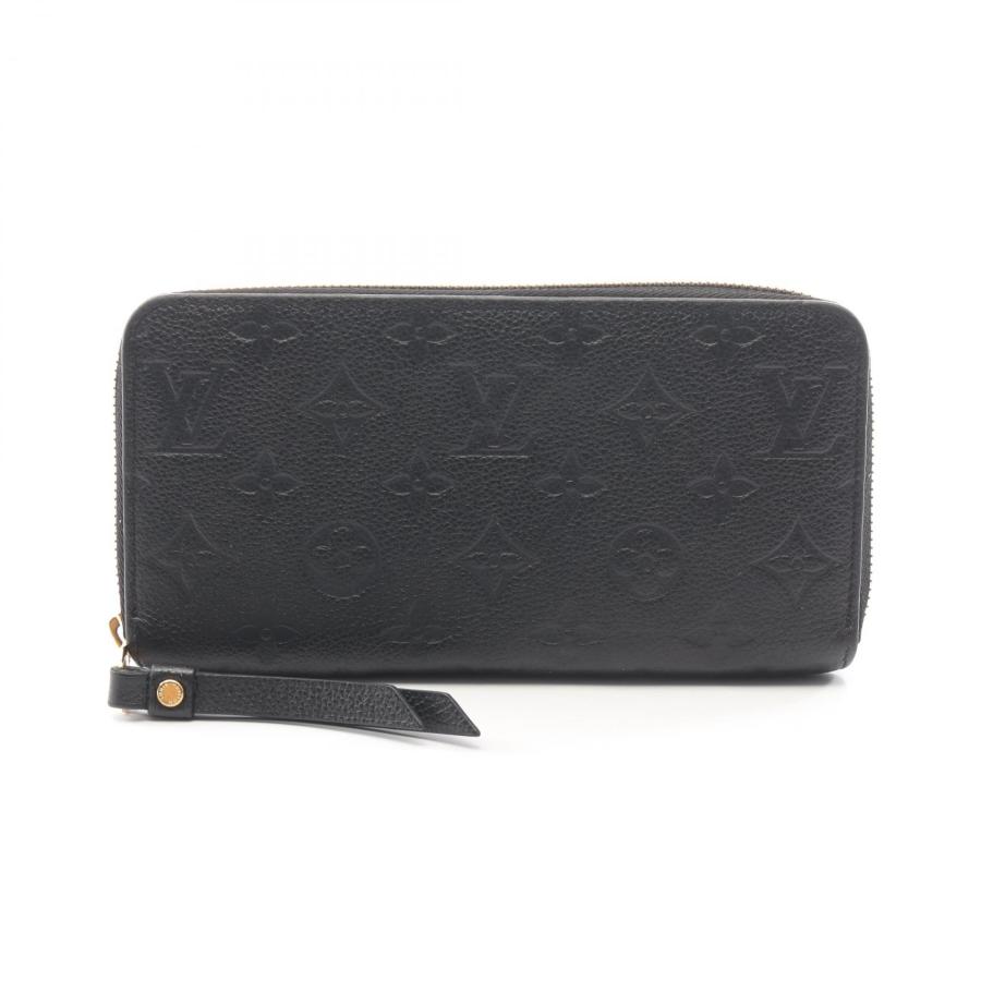 ルイヴィトン モノグラム アンプラント ジッピーウォレット 財布 黒 ブラック LOUIS VUITTON（ルイ・ヴィトン） ジッピーウォレット モノグラムアン