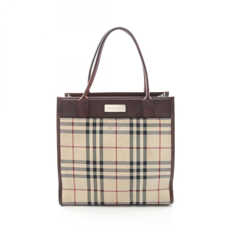 BURBERRY（バーバリー） ノバチェック ブランドオフ キャンバス トート