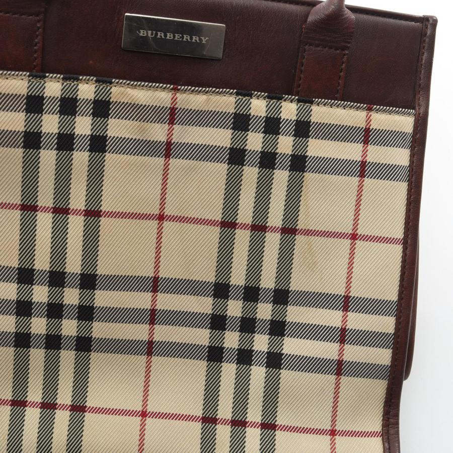 BURBERRY（バーバリー） ノバチェック ブランドオフ キャンバス トート