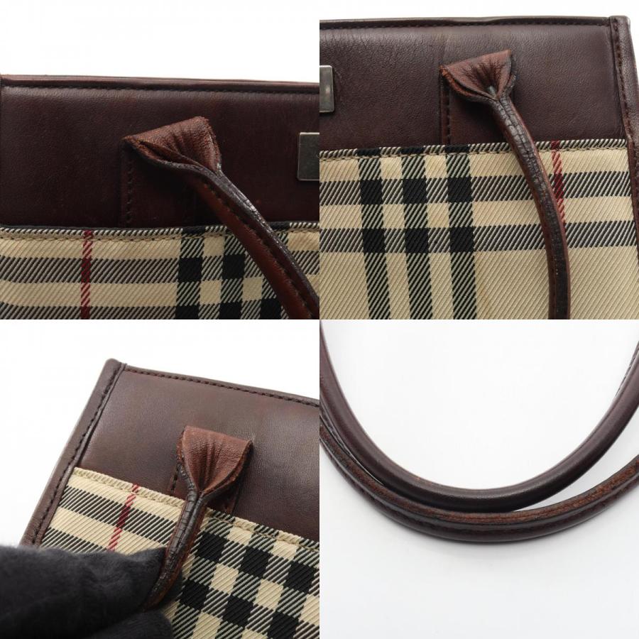 BURBERRY（バーバリー） ノバチェック ブランドオフ キャンバス トート