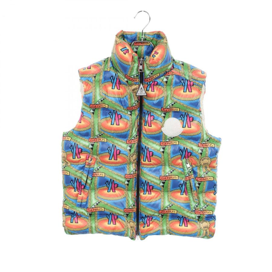 モンクレール MONCLER GENIUS 2 MONCLER 1952 総柄 ダウンベスト 衣料品 アウター ナイロン メンズ ブルー系 / マルチカラー 1A50100 【中古】 MONCLER（モンクレール） GENIUS 2 MONCLER 1952 総柄 ブランドオフ