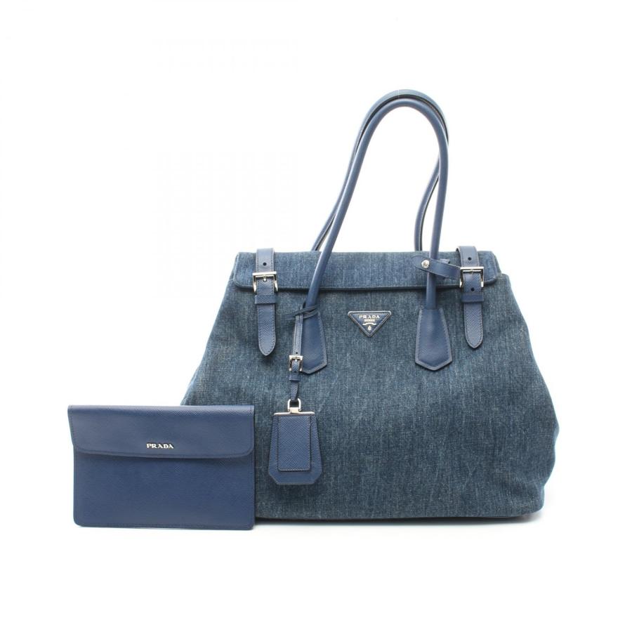PRADA（プラダ） ブランドオフ デニム トートバッグ デニムキャンバス