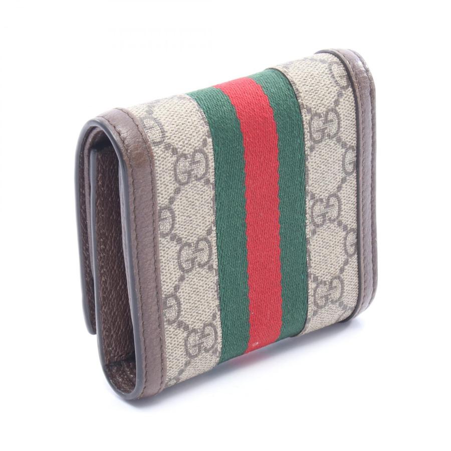 GUCCI オフィディア GG ウォレット シェリーライン 二つ折り財布 レザー GUCCI（グッチ） オフィディア GG ウォレット シェリーライン ブランド