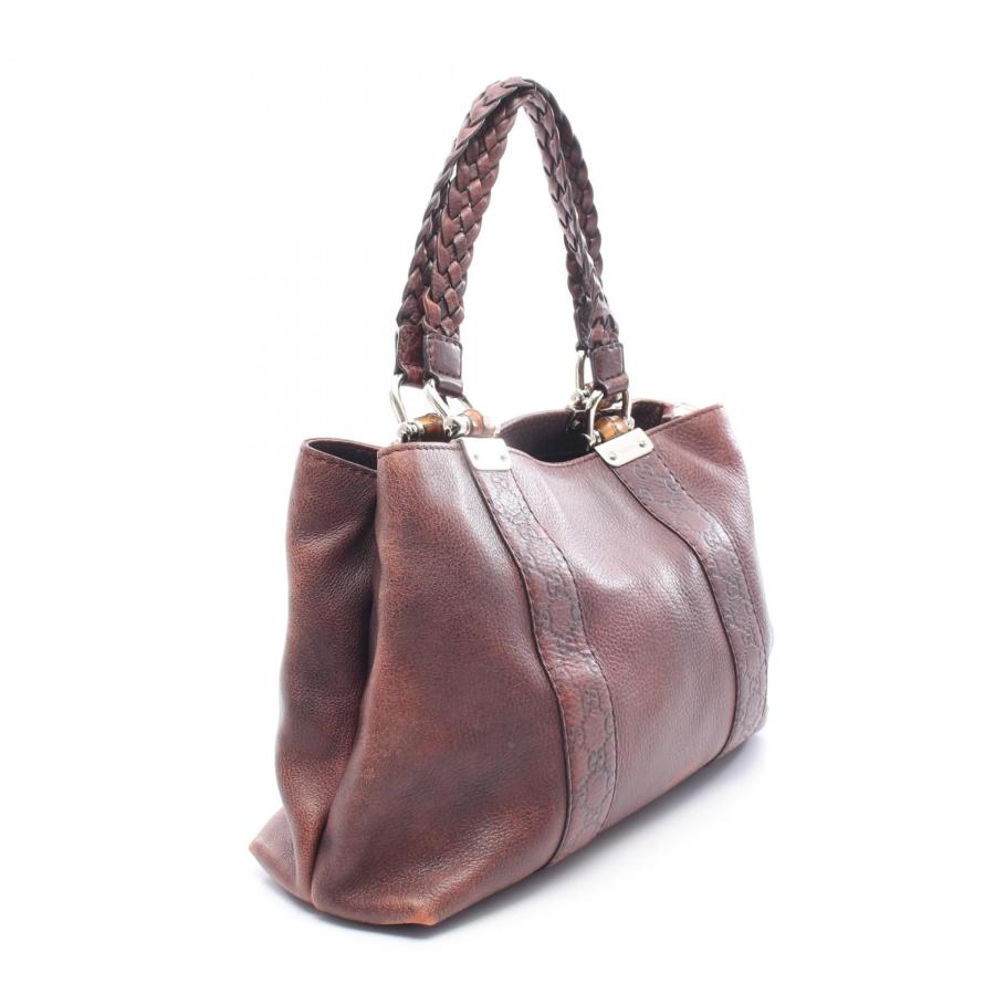 【美品】 グッチ GUCCI トートバッグ バンブー ハンドバッグ レザー GUCCI（グッチ） バンブー ブランドオフ レザー トートバッグ レザー
