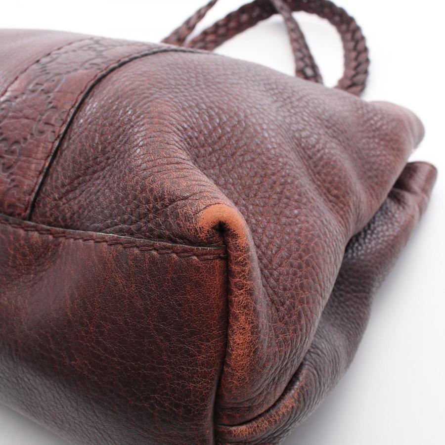 GUCCI（グッチ） バンブー ブランドオフ レザー トートバッグ レザー