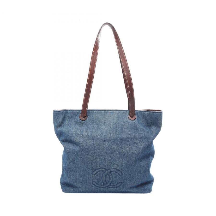 CHANEL（シャネル） ココマーク ブランドオフ デニム トートバッグ