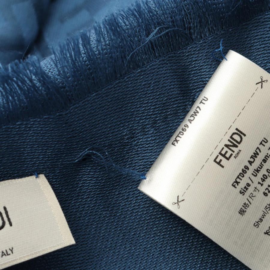 FENDI フェンディ ズッカ ブランドオフ シルク ストール 中古