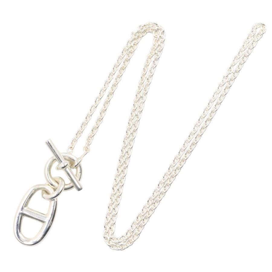 エルメス ネックレス シェーヌダンクル アミュレット 中古 シルバー Ag925  HERMES 【中古】 | アクセサリー シンプル ペンダント ファッション ブランド ABランク HERMES（エルメス） シェーヌダンクル アミュレット ネックレス
