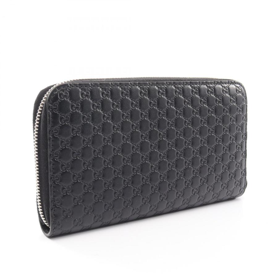 【美品】GUCCI マイクログッチシマ 長財布 GUCCI（グッチ） マイクログッチシマ ブランドオフ レザー ラウンド長