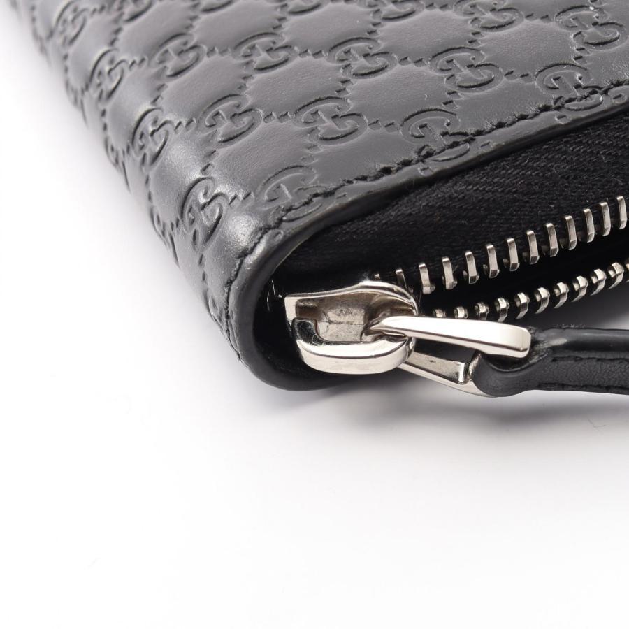 GUCCI（グッチ） マイクログッチシマ ブランドオフ レザー ラウンド長