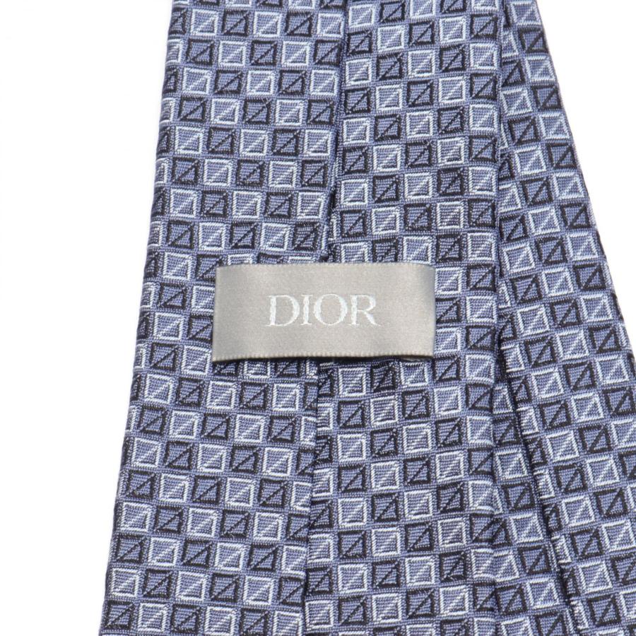 ディオール CDダイヤモンド ブランドオフ Dior シルク ネクタイ 中古