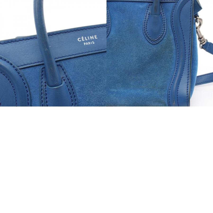 CELINE セリーヌ ラゲージ ナノショッパー ブランドオフ スウェード 