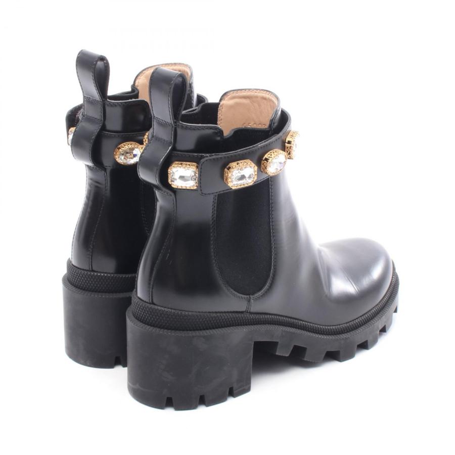 GUCCI（グッチ） GGマーモント ブランドオフ レザー ブーツ 中古