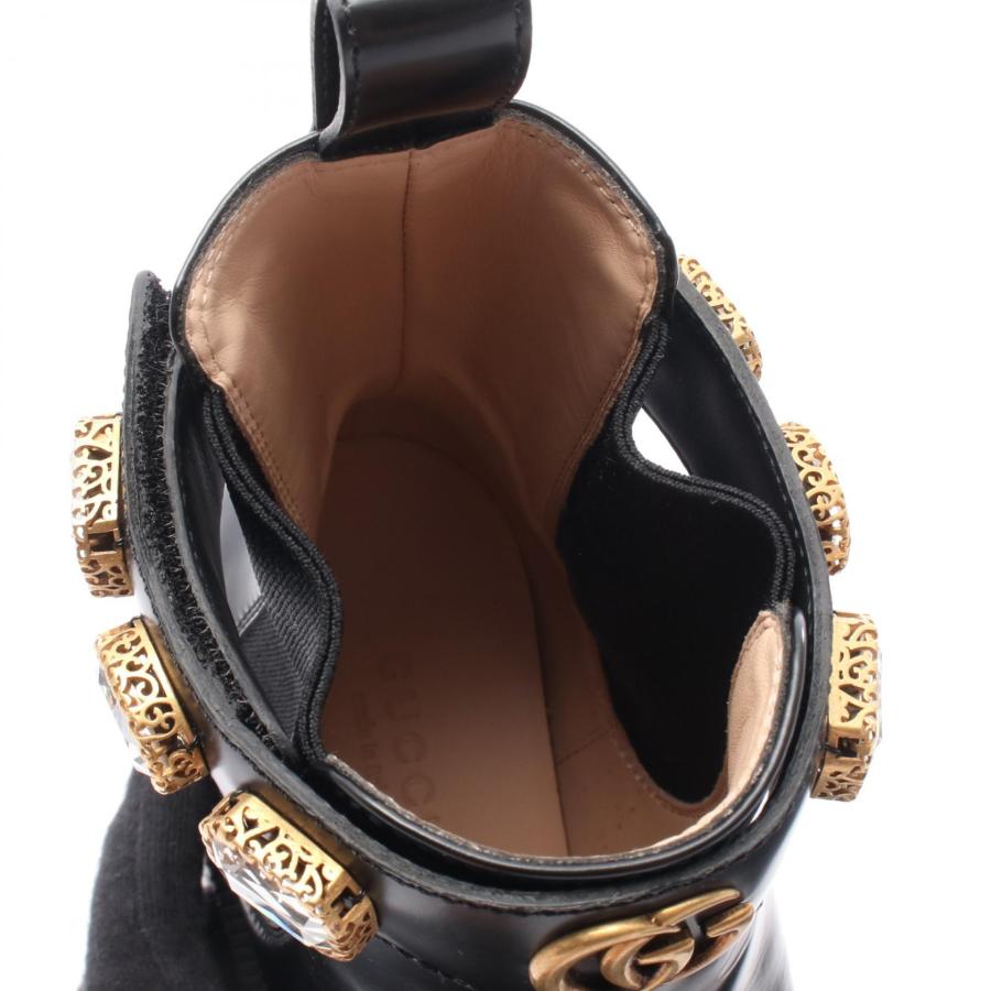 GUCCI（グッチ） GGマーモント ブランドオフ レザー ブーツ 中古