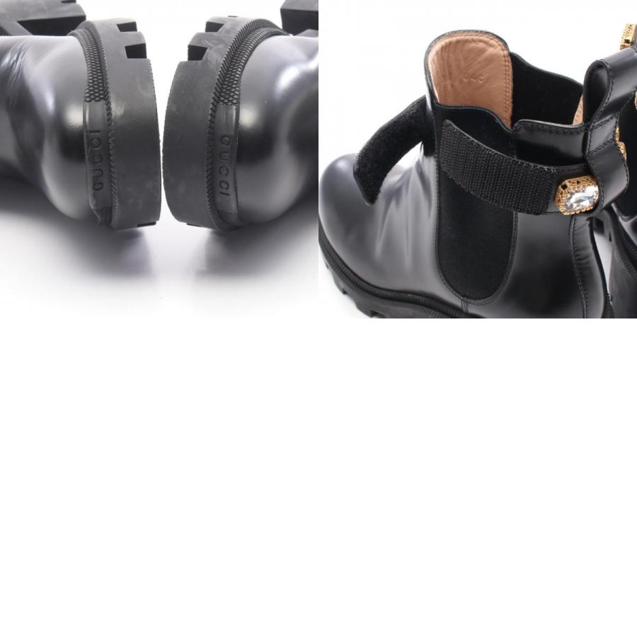 GUCCI（グッチ） GGマーモント ブランドオフ レザー ブーツ 中古