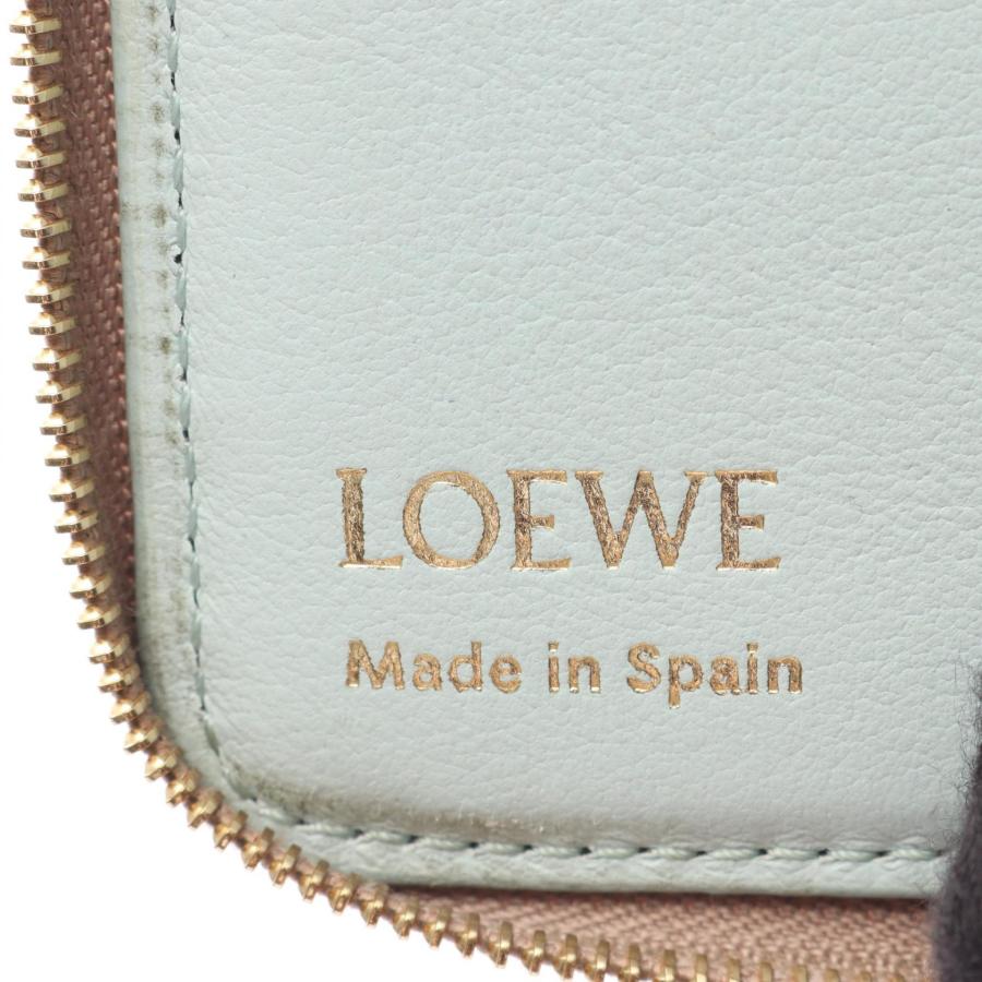 LOEWE（ロエベ） ノット コンパクト ブランドオフ レザー ラウンド財布
