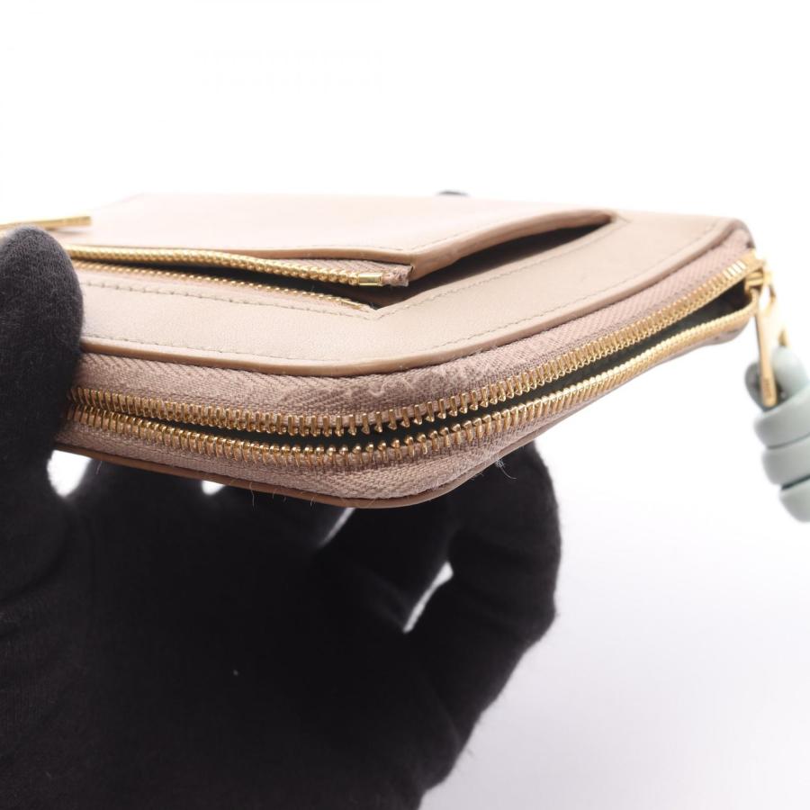 LOEWE（ロエベ） ノット コンパクト ブランドオフ レザー ラウンド財布