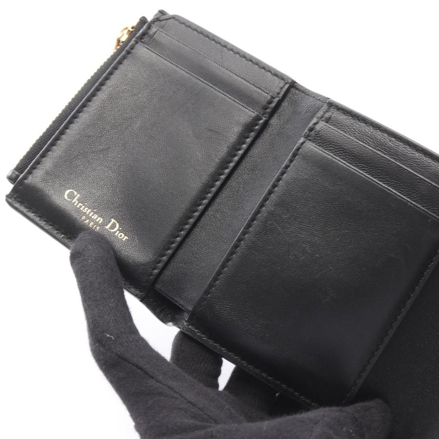 ディオール サドル ロータスウォレット ブランドオフ Dior レザー 三