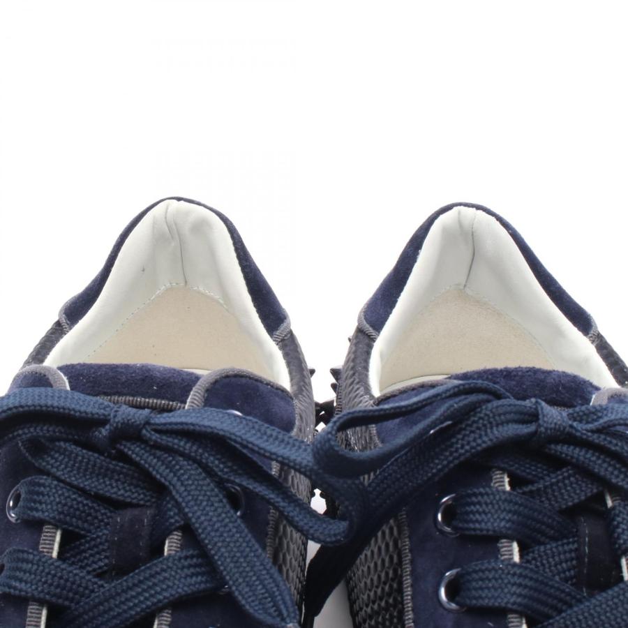 クリスチャンルブタン Christian Louboutin SEAVASTE 2 スパイクスタッズ スニーカー 靴 スウェード メンズ ネイビー系 【中古】 Christian Louboutin（クリスチャンルブタン） SEAVASTE 2 スパイク