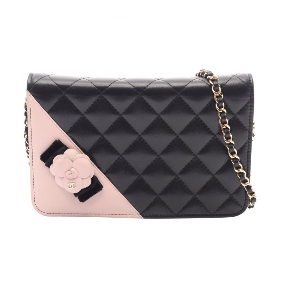 CHANEL（シャネル） マトラッセ カメリア ブランドオフ ラムスキン（羊 