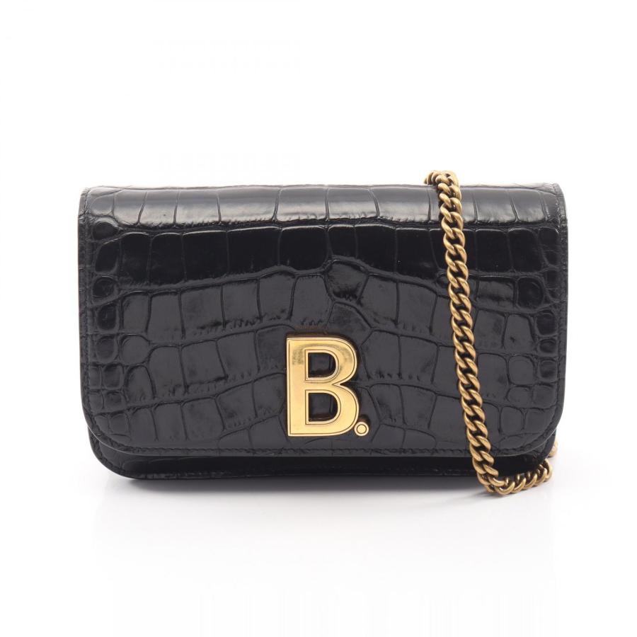 BALENCIAGA（バレンシアガ） B. ビードット クロコ型押し ブランドオフ