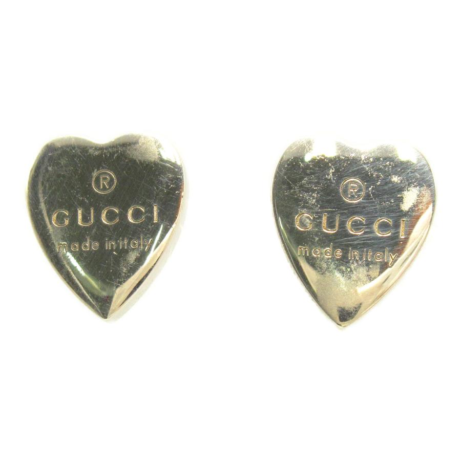 GUCCI（グッチ） ハートロゴピアス ブランドオフ シルバー925 ピアス