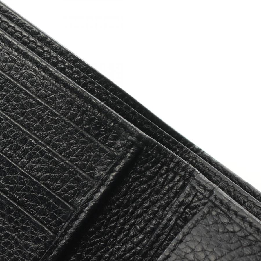 GUCCI グッチ GGロゴ ブランドオフ レザー 二つ折り財布 中古 GUCCI グッチ GGロゴ ブランドオフ レザー 二つ折り財布 中古