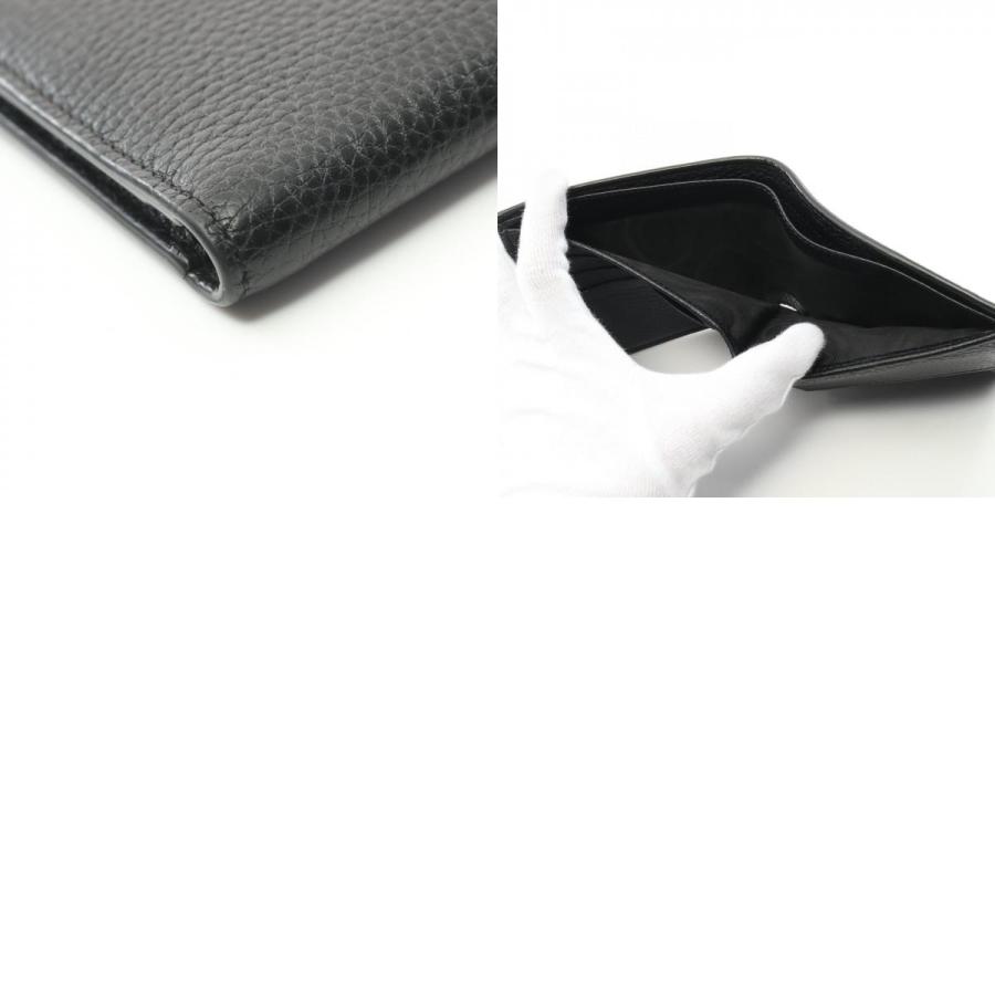 GUCCI グッチ GGロゴ ブランドオフ レザー 二つ折り財布 中古 GUCCI グッチ GGロゴ ブランドオフ レザー 二つ折り財布 中古