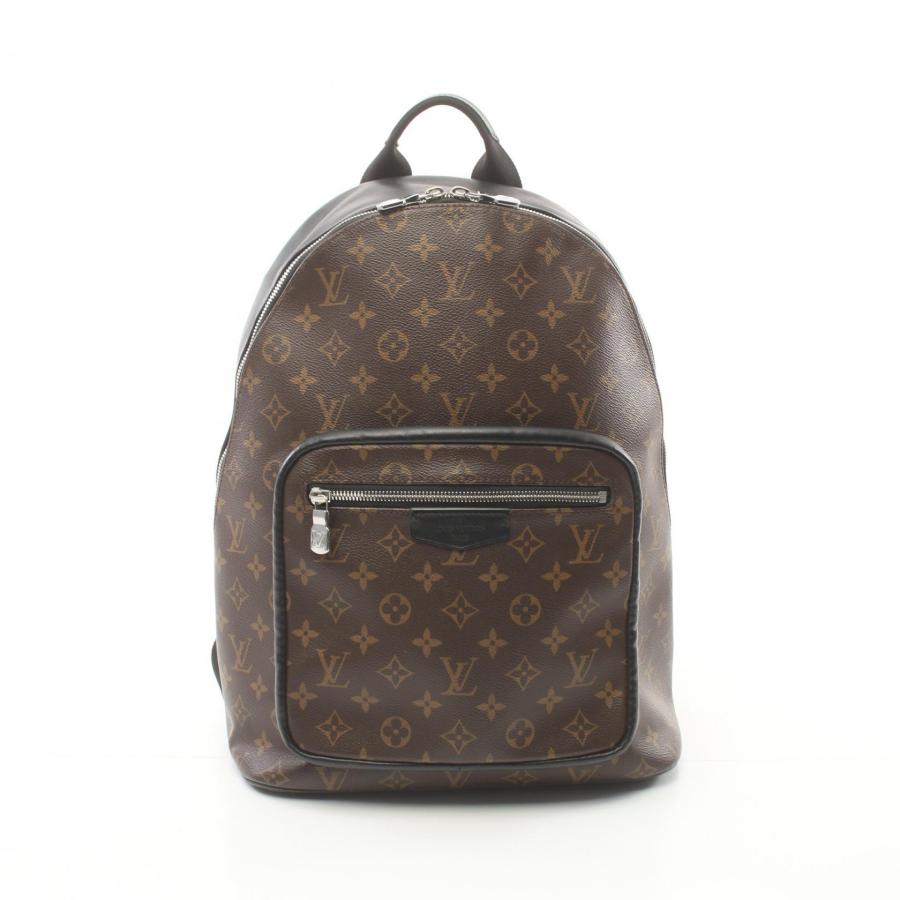 ルイヴィトン モノグラムマカサー ジョッシュ リュックサック ブラック LOUIS VUITTON（ルイ・ヴィトン） ジョッシュ NV モノグラムマカサー