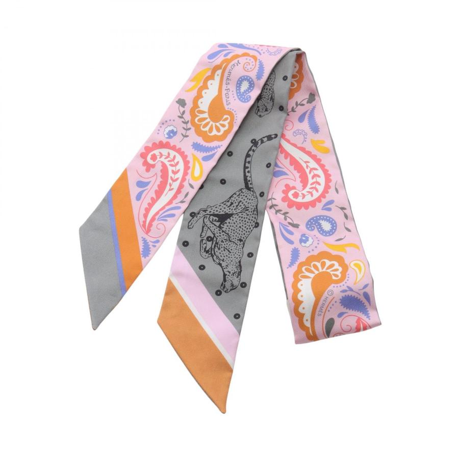 新品未使用　エルメス　ツイリー　GUEPARDS BANDANA MULT エルメス ツイリー GUEPARDS BANDANA チーター バンダナ スカーフ