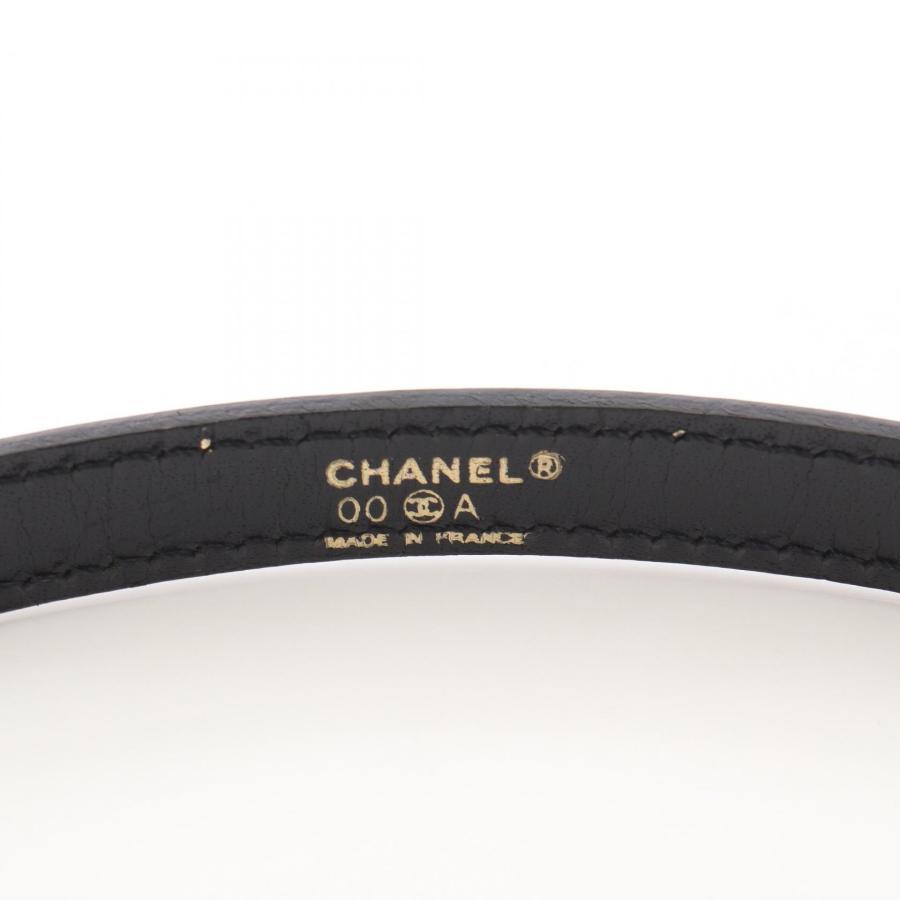 CHANEL（シャネル） ロゴ プレート ブランドオフ レザー ベルト 中古