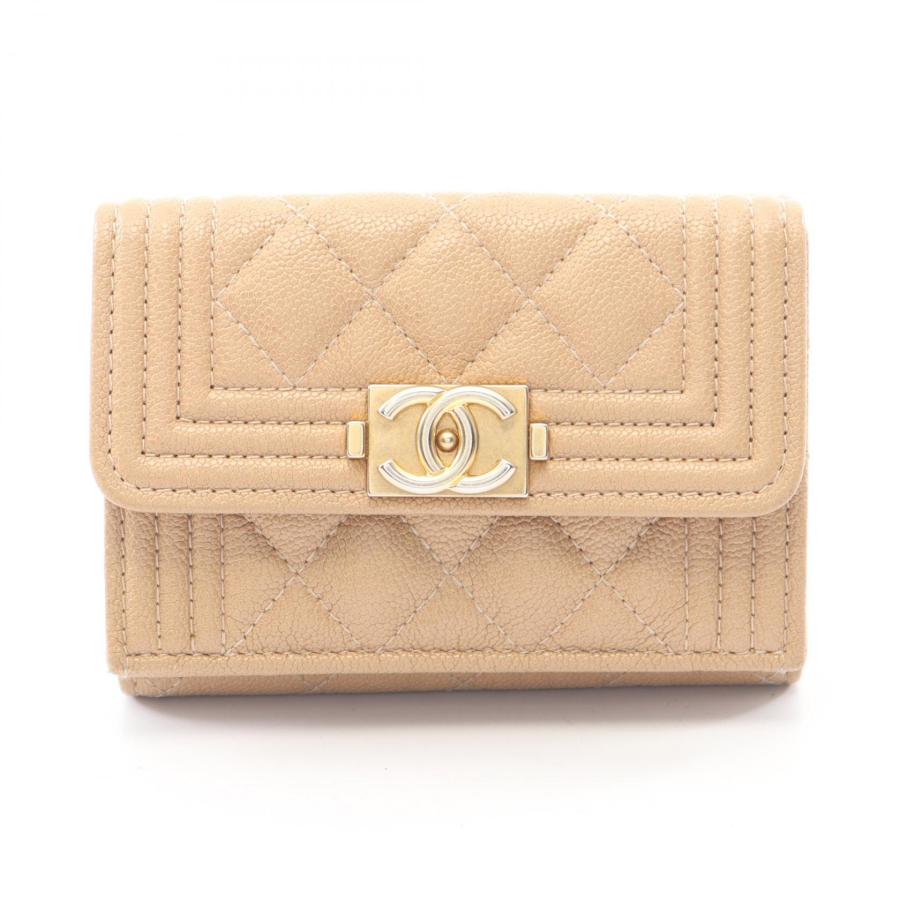 CHANEL（シャネル） ボーイシャネル ブランドオフ キャビアスキン(グレ
