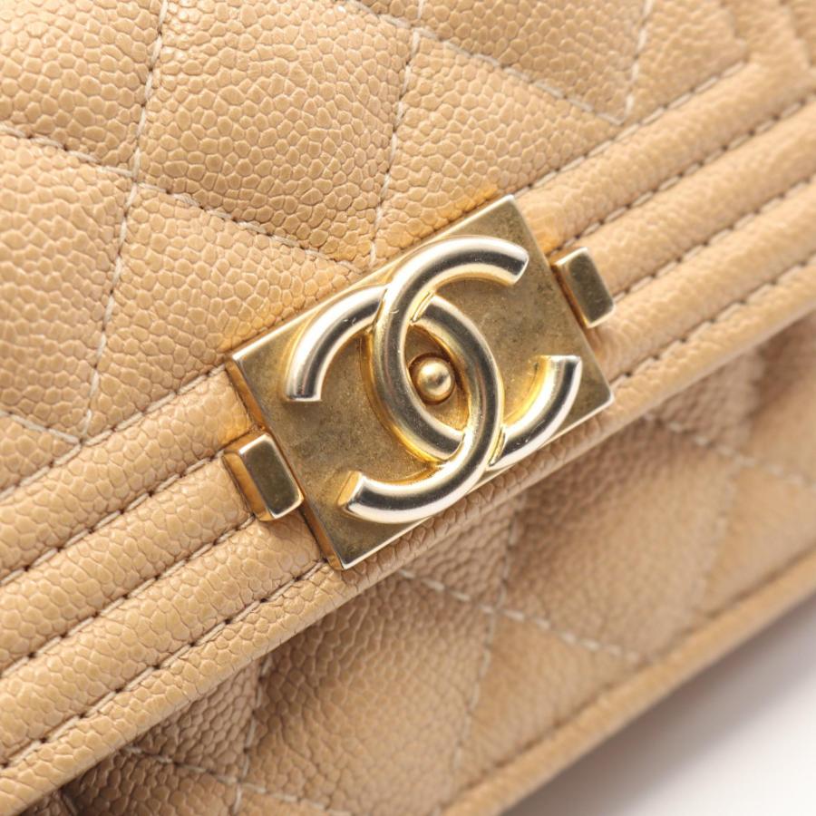 CHANEL（シャネル） ボーイシャネル ブランドオフ キャビアスキン(グレ