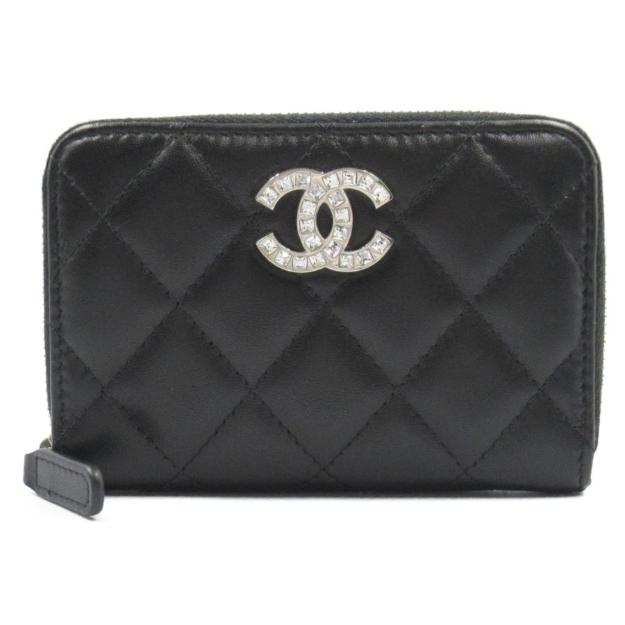 CHANEL シャネル マトラッセ コインケース ブランドオフ ラムスキン 