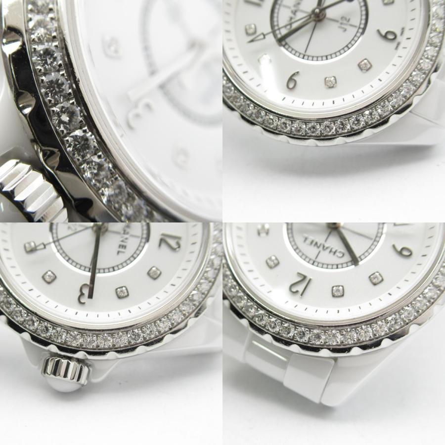 CHANEL シャネル J12 ダイヤベゼル/8Pダイヤ ブランドオフ セラミック  