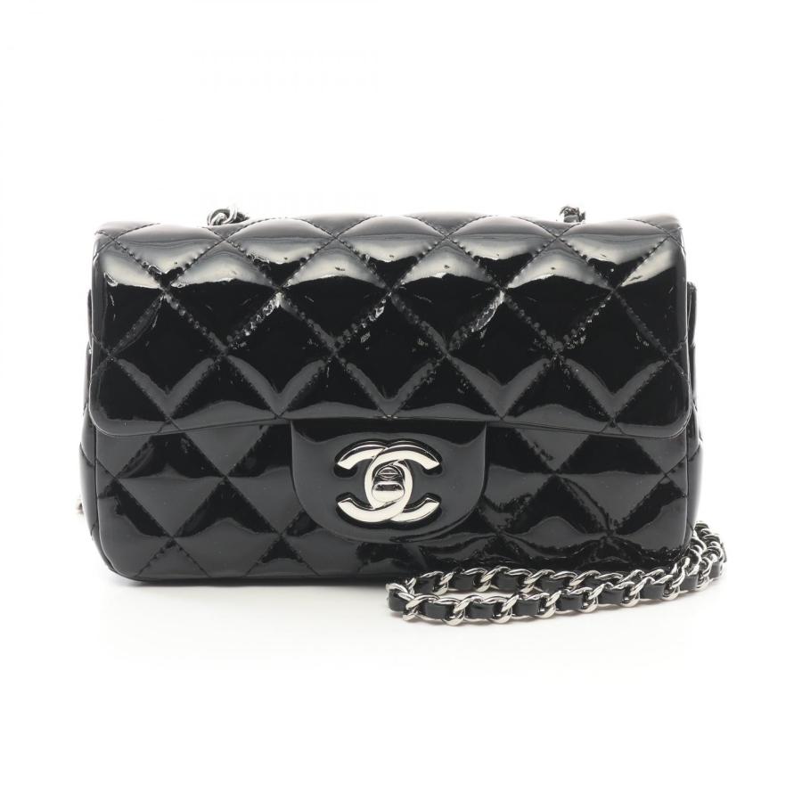 m1965 CHANEL シャネル マトラッセ パテントレザー ショルダーバッグ