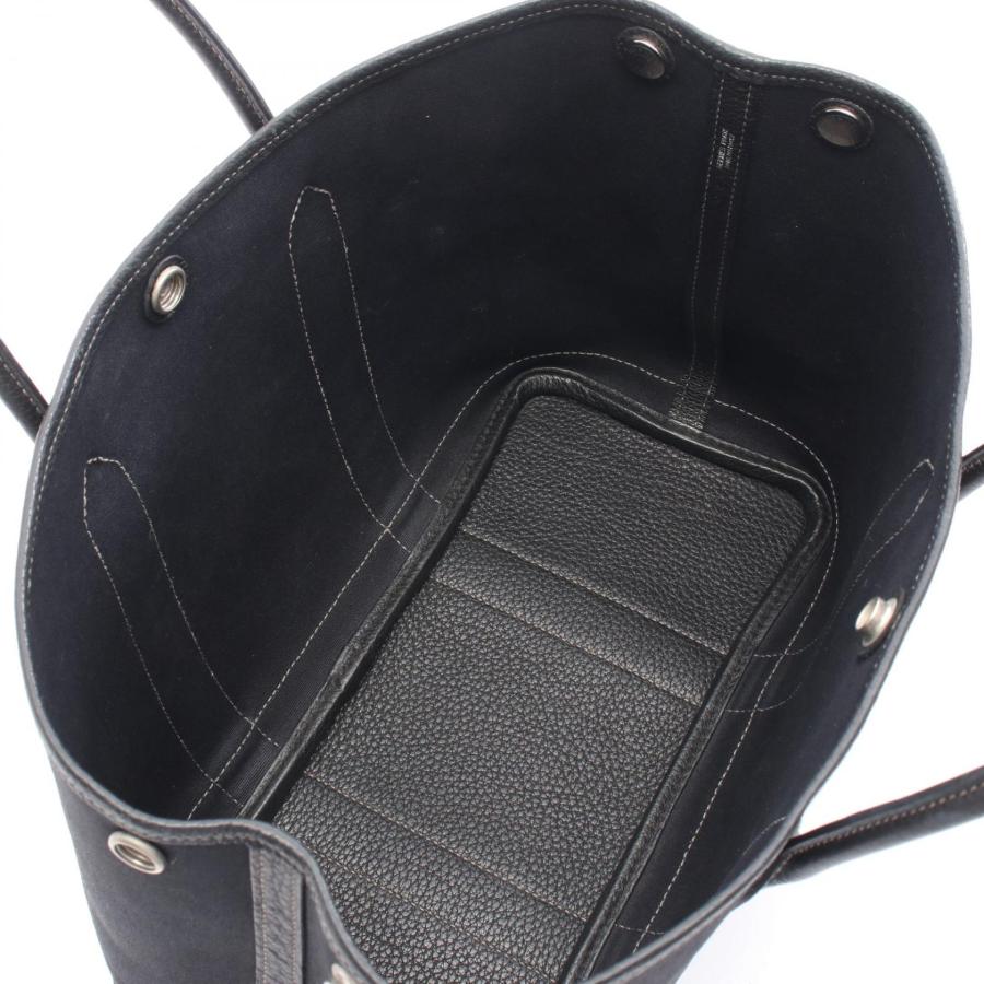 美品⭐︎HERMES エルメス ガーデンパーティTPM トート キャンバス 黒 HERMES（エルメス） ガーデンパーティTPM ブランドオフ キャンバス